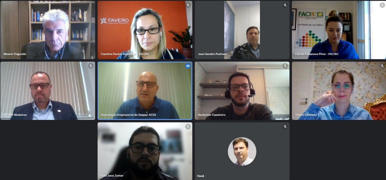 Associação Empresarial de Gaspar é anfitriã em encontro da Facisc